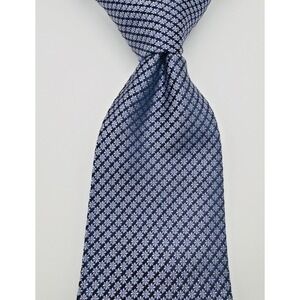 Burma Bibas Gingham Check Silk‎ Tie Men 59"Lx3.5"W Jacquard Designer